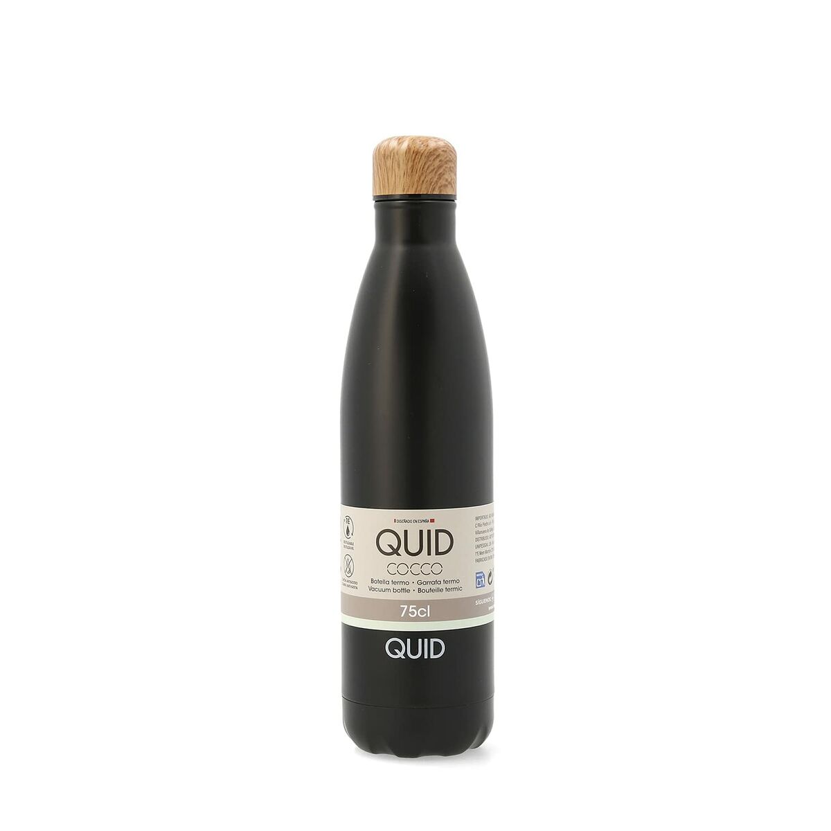 Tepmoc Quid Cocco Черен Метал 750 ml